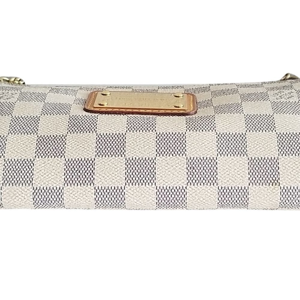 Authentic Louis Vuitton Eva Damier Azur Wristlet Handbag - Picture 6 of 14
